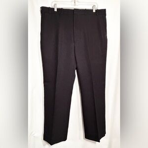 MENS 39 X 28 BLACK FLAT FRONT DRESS PANTS NO BRAND OR SIZE TAG